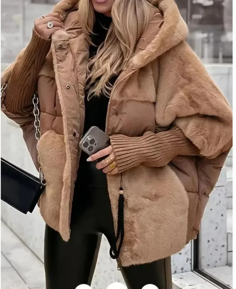 New 2025 Winter Loose Cotton Hooded Clothing Women's Short Versatile Thick Jacket Coat Female Outwear Overcoat