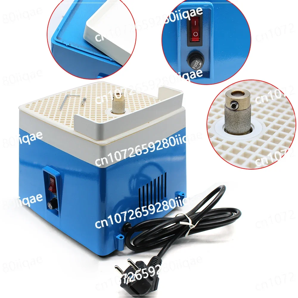 220V Mini Portable Stained Grinder 65 W Diamond Glass Art Grinding Tools Blue with MCBL58 Grinding Wheel