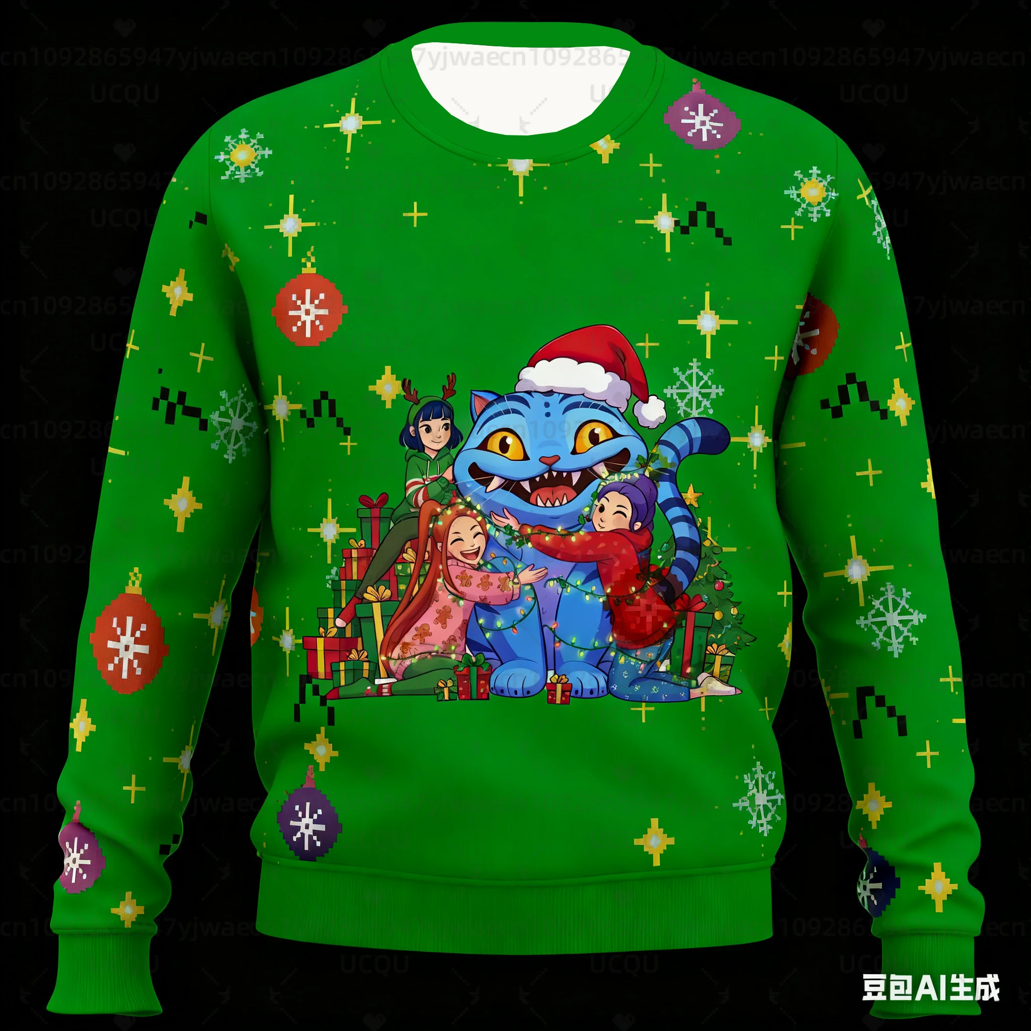 المرأة عيد الميلاد KPop شيطان الصيادين الجرافيك البلوز عارضة السترة في الهواء الطلق الرجال البلوز #1