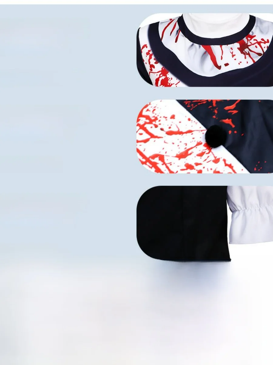 Disfraz de Payaso Terrorífico para loween, Ropa para aciones, Disfraz de Terror para Juegos de Rol, Traje de Moda...