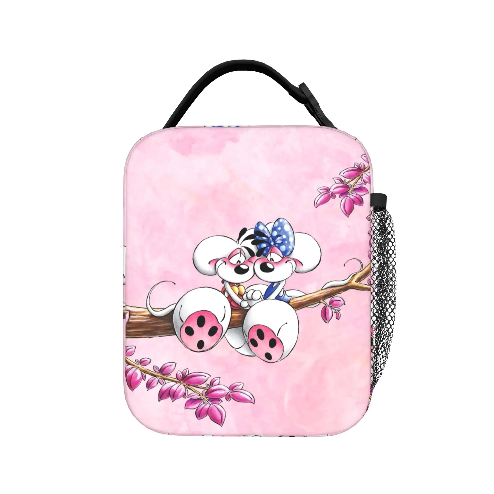 Cute Cartoon D-Diddl Mouse Thermal Insulated Lunch Bag for Work  Portable Food Container Bags Thermal Cooler Lunch Boxes