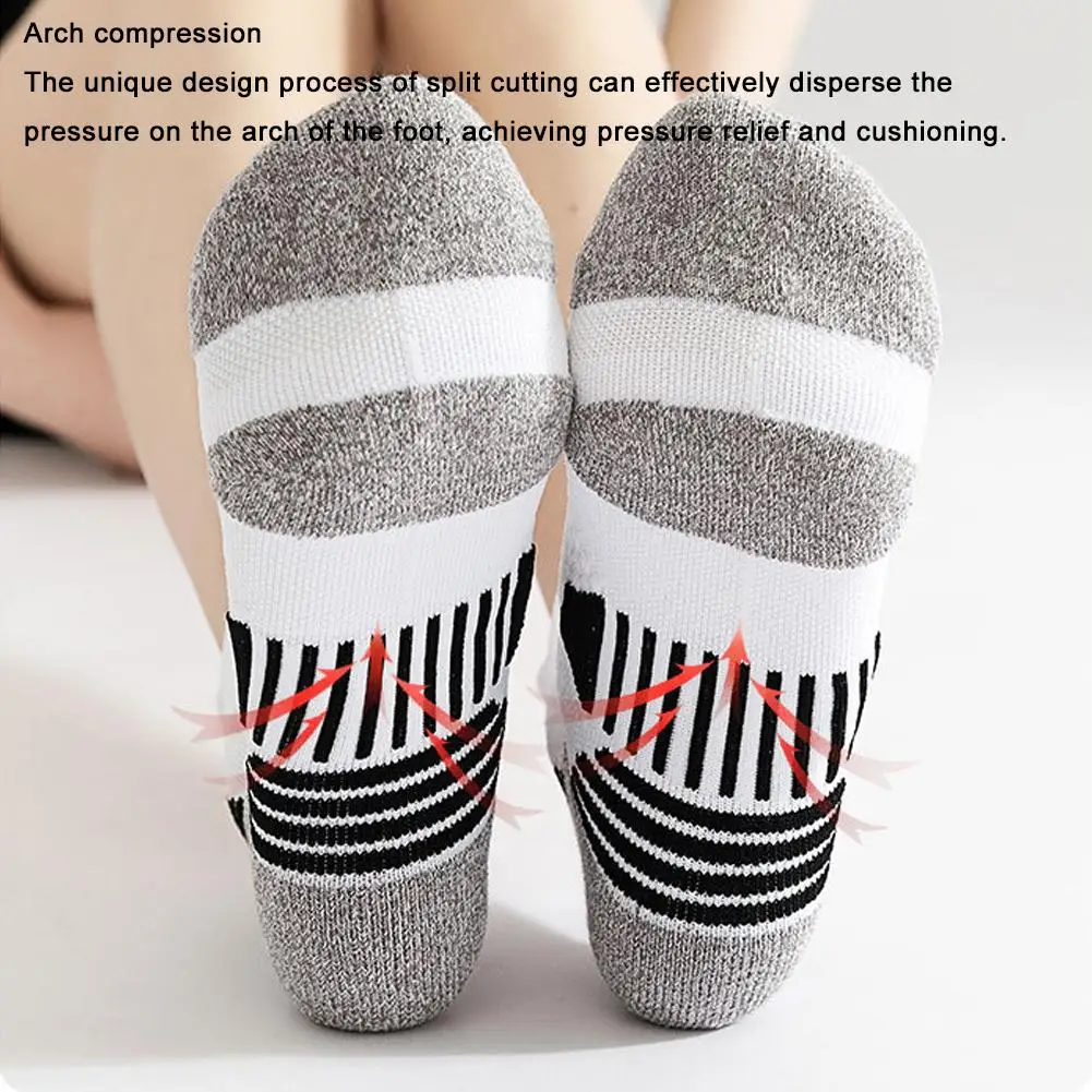 Sport School Fashion Socks For Men Antibacterial Basketball Climbing Sock Summer Compression Nano Copper Sport Socks For Running