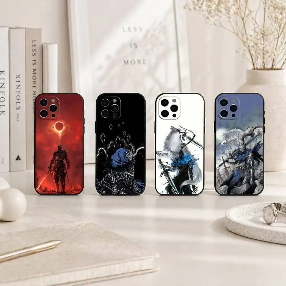 

G-Game D-Dark S-Souls Phone Case For iPhone 17, 16,15,14,13,12,11 Plus,Pro Max, Others Soft Black Cover