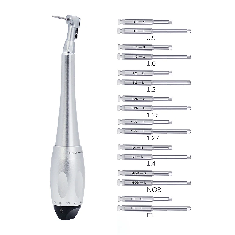 Dental Universal Screwdrivers, Trava Cabeça Implante, Torque Wrench, Fácil Operação, Accurate 5-35N.CM