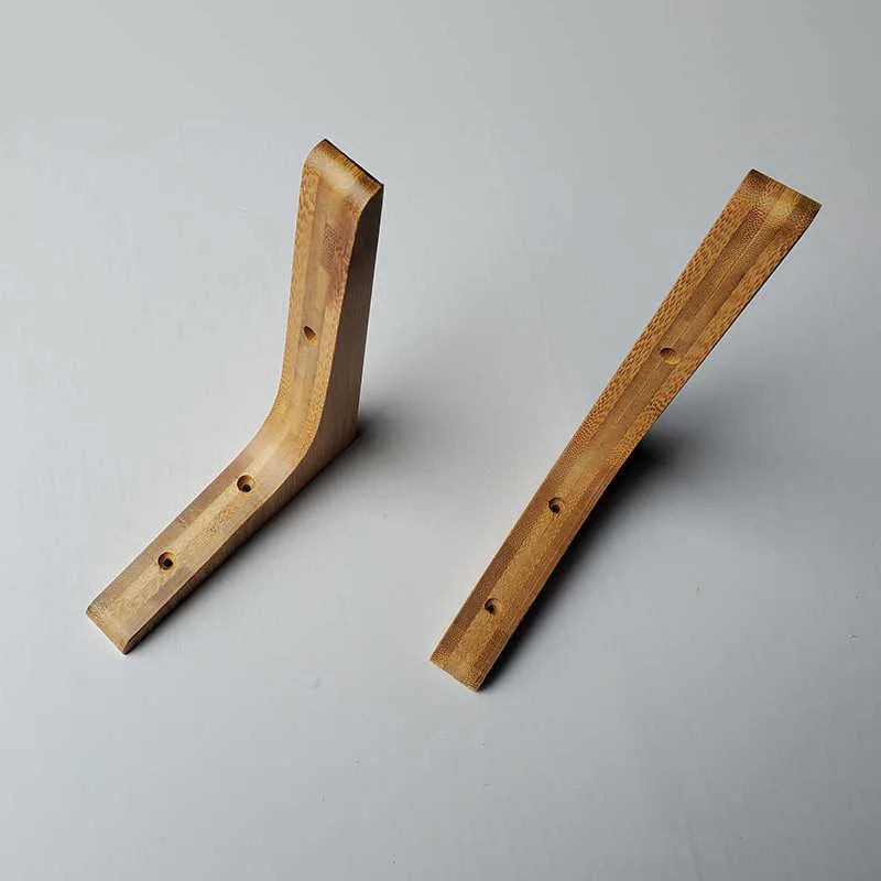 2PCS Triangle Wooden Shelf Brackets Wall Corner Brace Brackets Wall Mounted Table Shelf Support Holder Furniture Hardware - Image 5