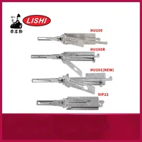 Lishi 2 en 1 HU100 HU100(10) HU100R HU101 HU64 HU66 HU83 HON66 HU92 SIP22 TOY2 para herramienta de bloqueo FORD2017
