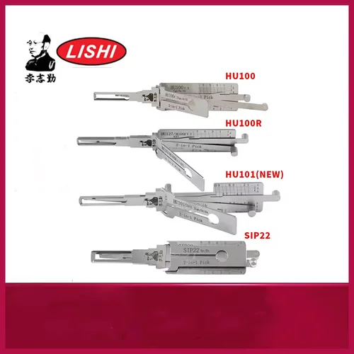 Lishi 2 en 1 HU100 HU100(10) HU100R HU101 HU64 HU66 HU83 HON66 HU92 SIP22 TOY2 para herramienta de bloqueo FORD2017