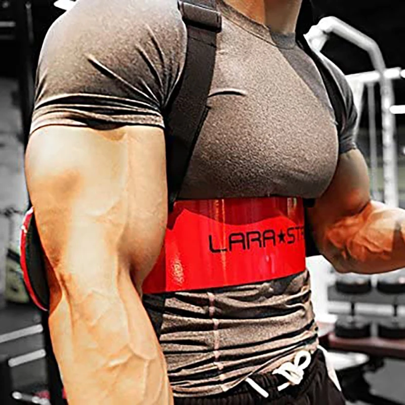 NEW-LARA STAR Weightlifting Arm Blaster Adjustable Bodybuilding Straps Curl Triceps Muscle Training Fitness Gym Equipment