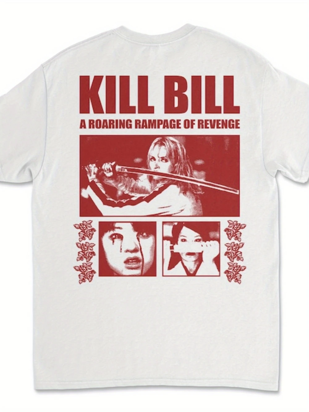 Kill Bill graphic T-shirt street style movie souvenir Quentin Tarantino Samurai action movie  Couple streetwear vintage t shirt