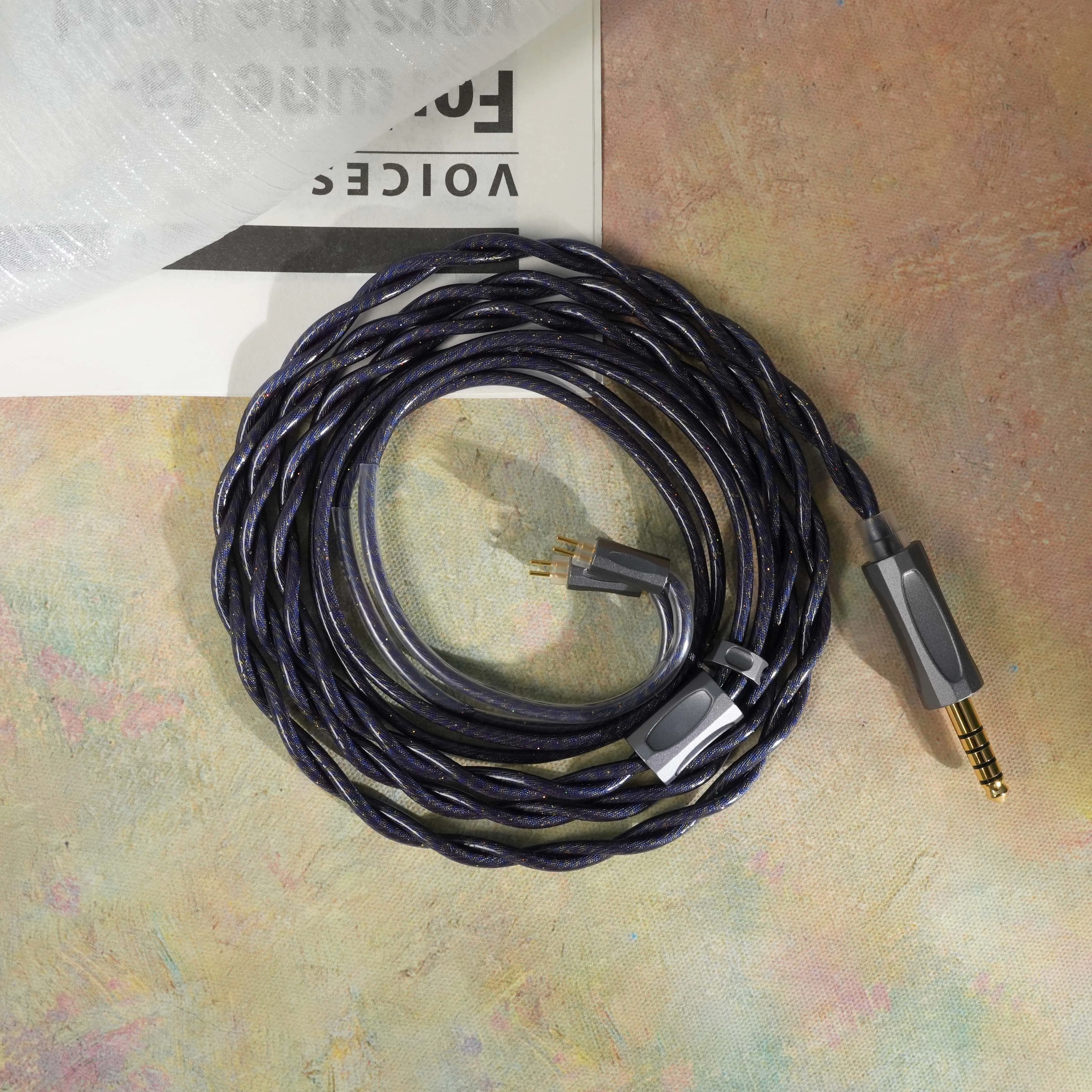 TRKAPLST-06 2-adriges HIFI In-Ear-Kopfhörer-Verlängerungskabel mit 2,5/3,5/4,4/6,35mm IE900 0,78-2PIN MMCX für KZ FIIO – Detail 15