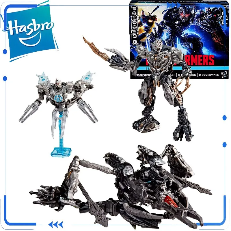 

Genuine Hasbro Transformers Exclusive ROTF Decepticon 3-Pack Megatron Soundwave The Fallen Assemble Toy for Gift Model