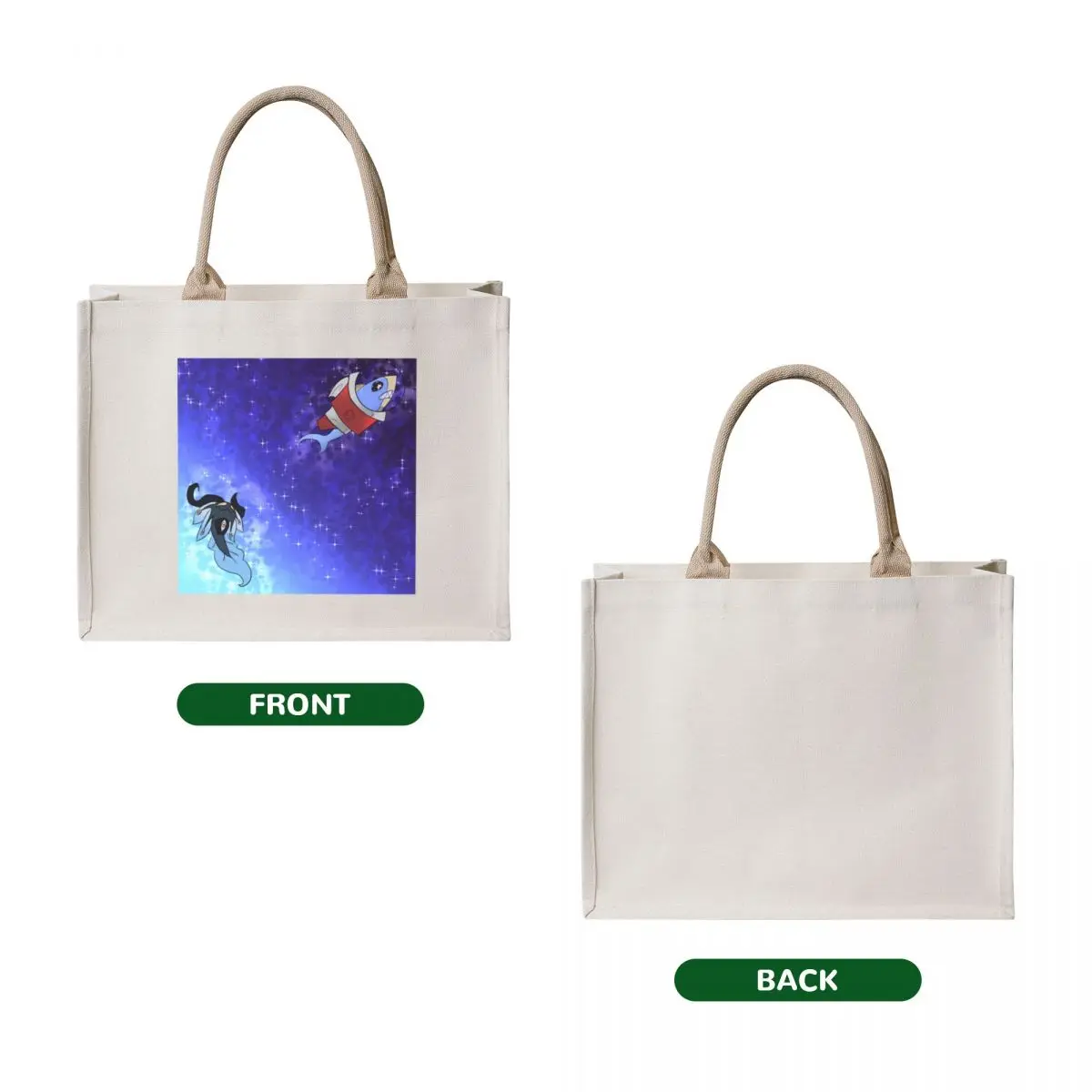 Space aquarium Tote Bag cloth bag woman Women's shopper bag eco pack