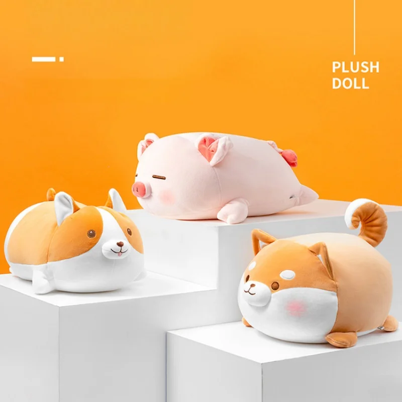 

Miniso плюшевая подушка со свиньей, милая подушка для объятий для сна, мягкая игрушка в виде животного, мягкая плюшевая подушка для дивана-кровати, декор, подарок