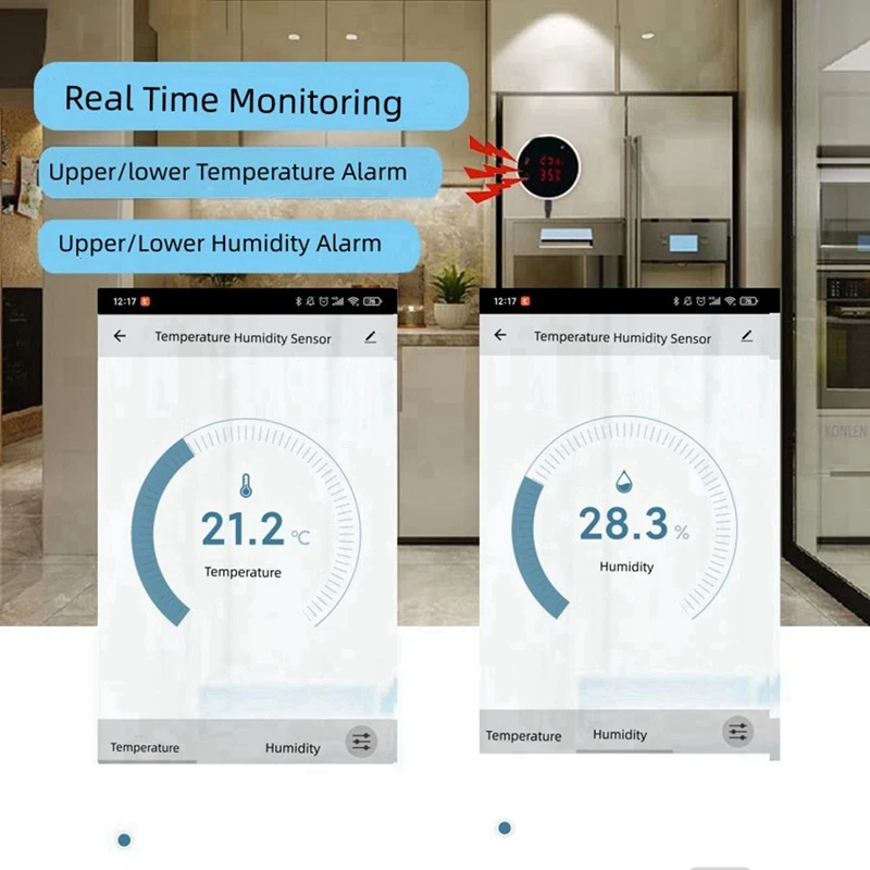Tuya Wifi Temperature And Humidity Sensor External Probe Digital LCD Display Indoor Thermometer Hygrometer