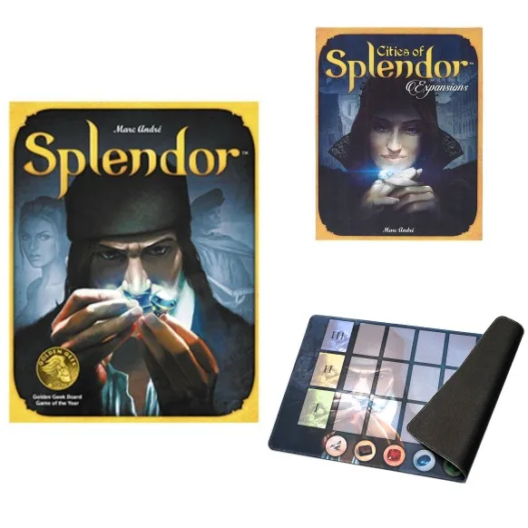 Splendor - Jogo de Tabuleiro Versão em Inglês: Brilhante Comerciante de Gemas - Jogo Casual para Festas, para 2-6 Jogadores, ...