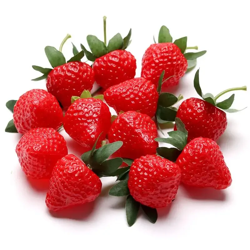 

Artificial Fruits Plastic Simulation Strawberry Model Props Teaching Auxiliary Fruit Decoration