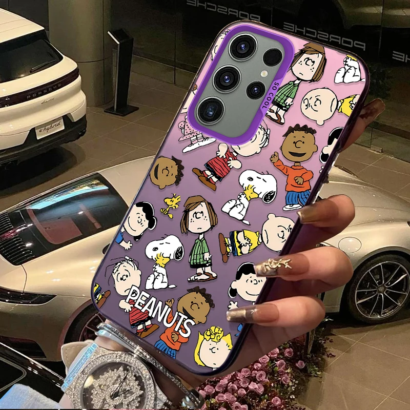 

S-Snoopy Frosted Case for Samsung Galaxy A36 A35 A34 A32 A30 A26 A25 A24 A23 A22 5G 4G A20 A16 A15 A14 A13 A12 Acrylic Cover