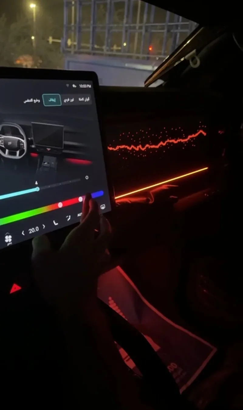 Car Co-pilot Starry Sky Ambient Light Fit for JETOUR Traveler T2 2023-2025 Panel Special Modification 64 Color Starry Skyp