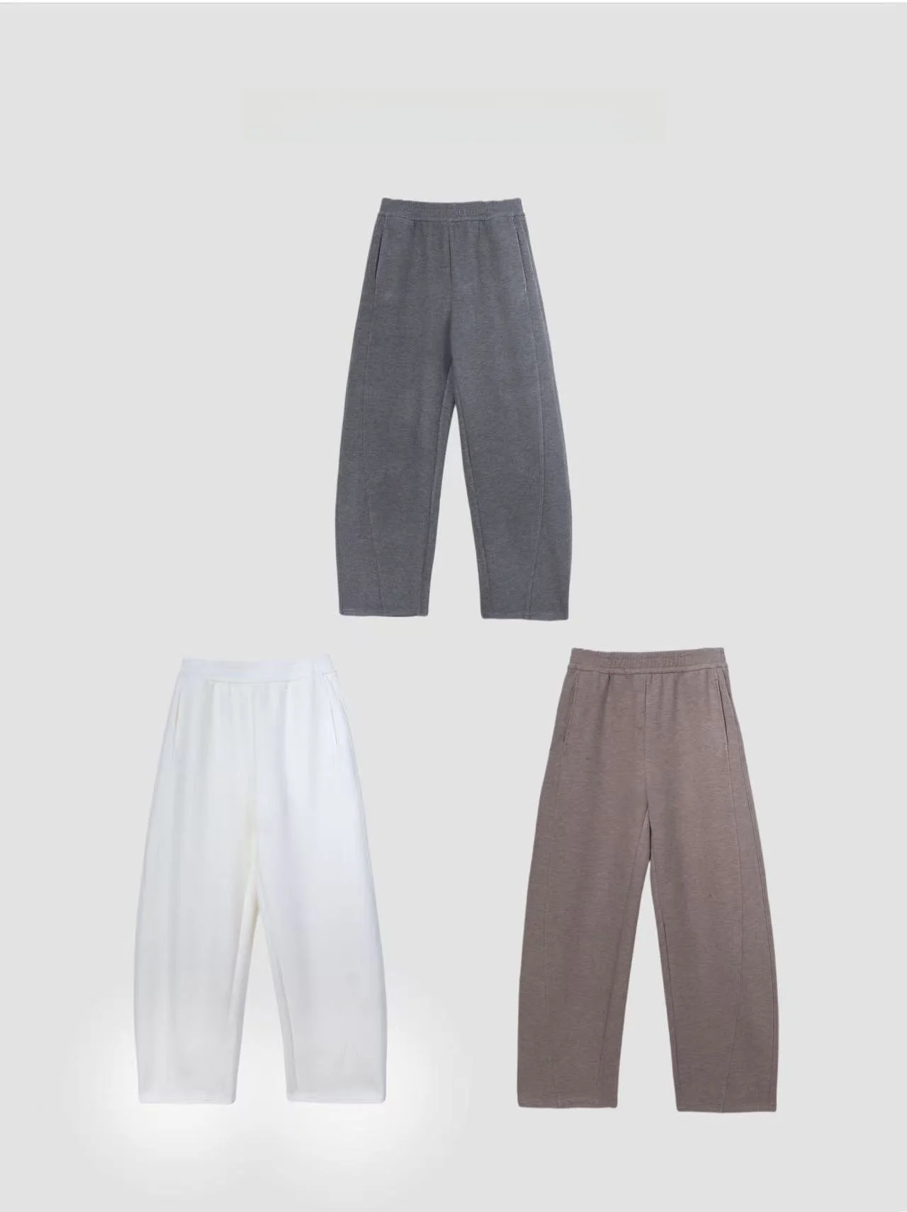 

Повседневные брюки Cloud Nine из смесовой шерсти с асимметричной высокой талией, прямым кроем, свободной посадкой, комфортные, теплые, легкие, с эффектом похудения