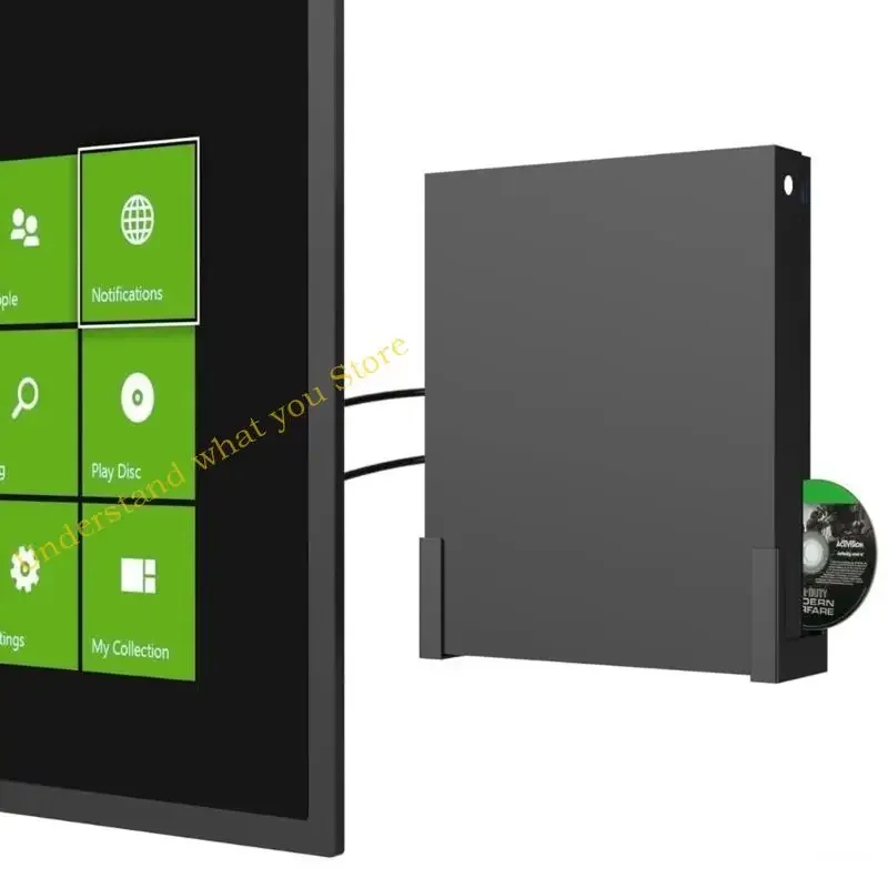 

J60A Настенный держатель для игровой консоли X Вертикальная металлическая настенная полка для дисплея