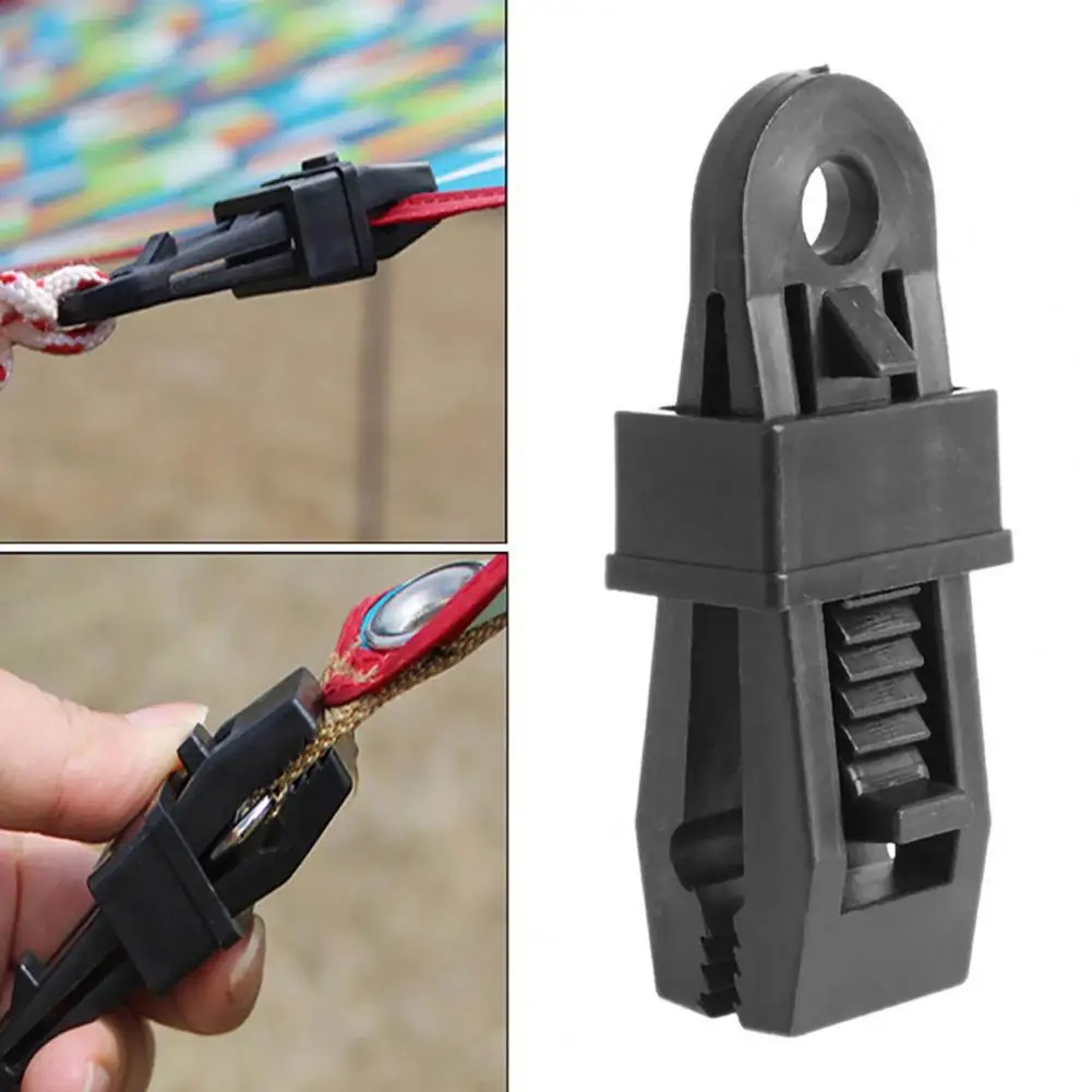 New Outdoor Tent Awning Clip Windproof Solid Color Clamp PP Fixed Buckle Camping Accessories