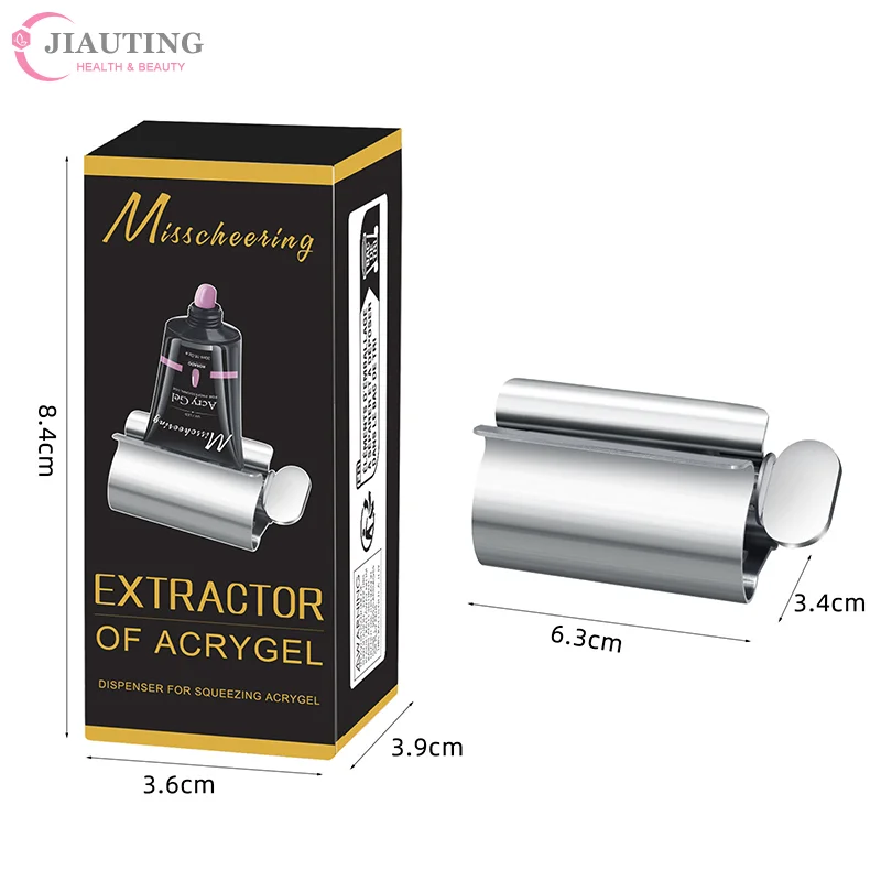 Exprimidor de pegamento para extensión de uñas, rodillo de tubo, dispensador giratorio para extensión de uñas, tubo de pegamento, accesorios de herramientas para uñas, 1 ud.