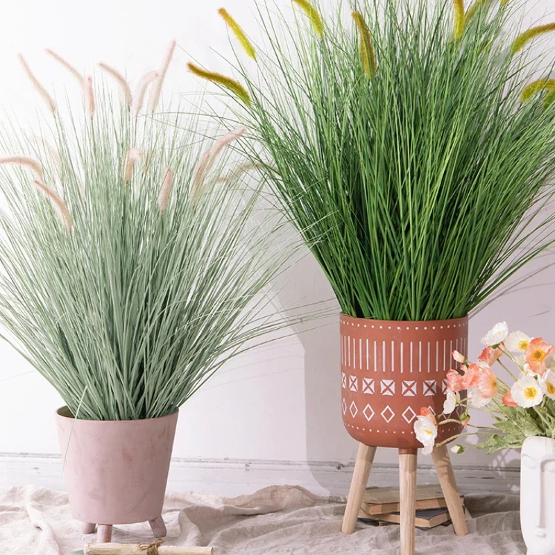 Imitation Foxtail Grass Plant Potted Bionic Reed Grass Indoor Floor Window Decorative Ornament