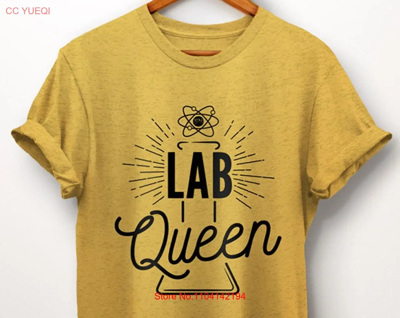 

Lab Queen T Shirt Science Chemistry Laboratory Medical Tech Graduation Student long or short sleeves