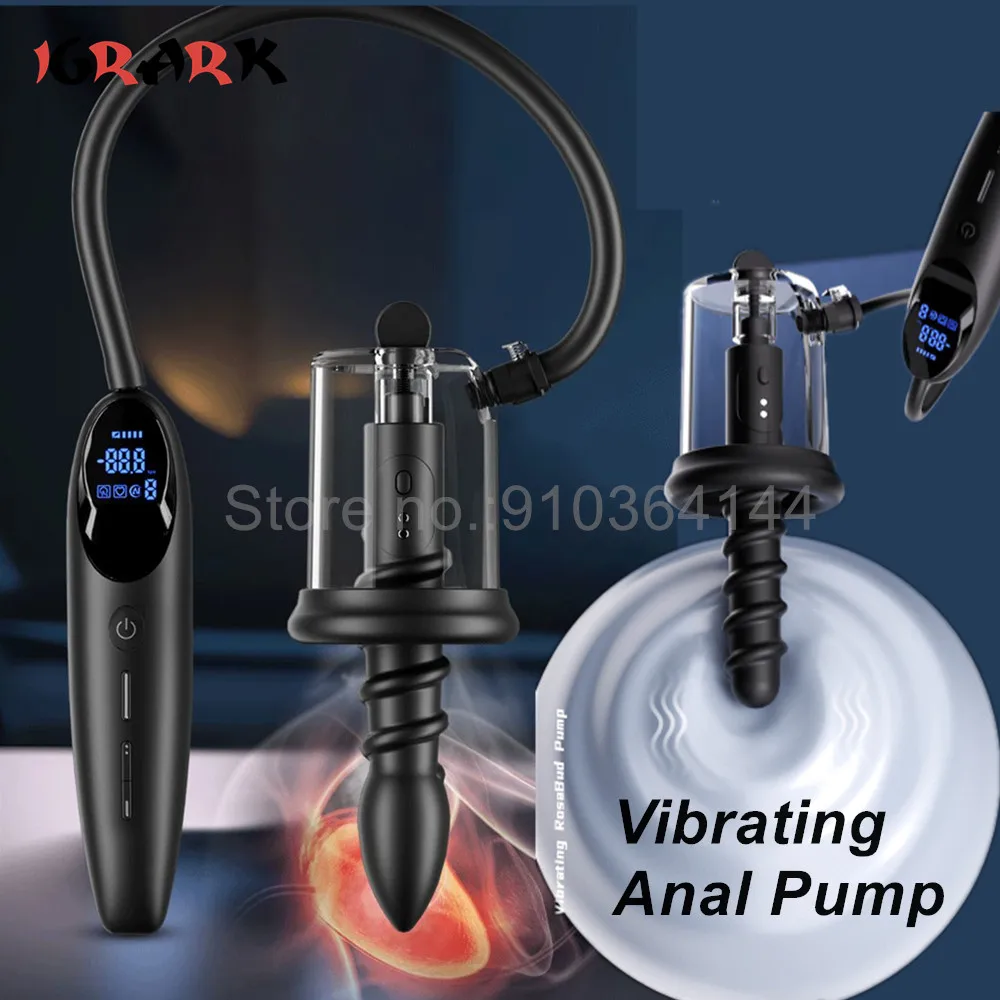الكهربائية الاهتزاز مص الشرج روزبود مضخة تهتز بعقب المكونات فراغ مصاصة جهاز تدليك للبروستاتا الذكور الشرج الجنس لعب للرجال أداة