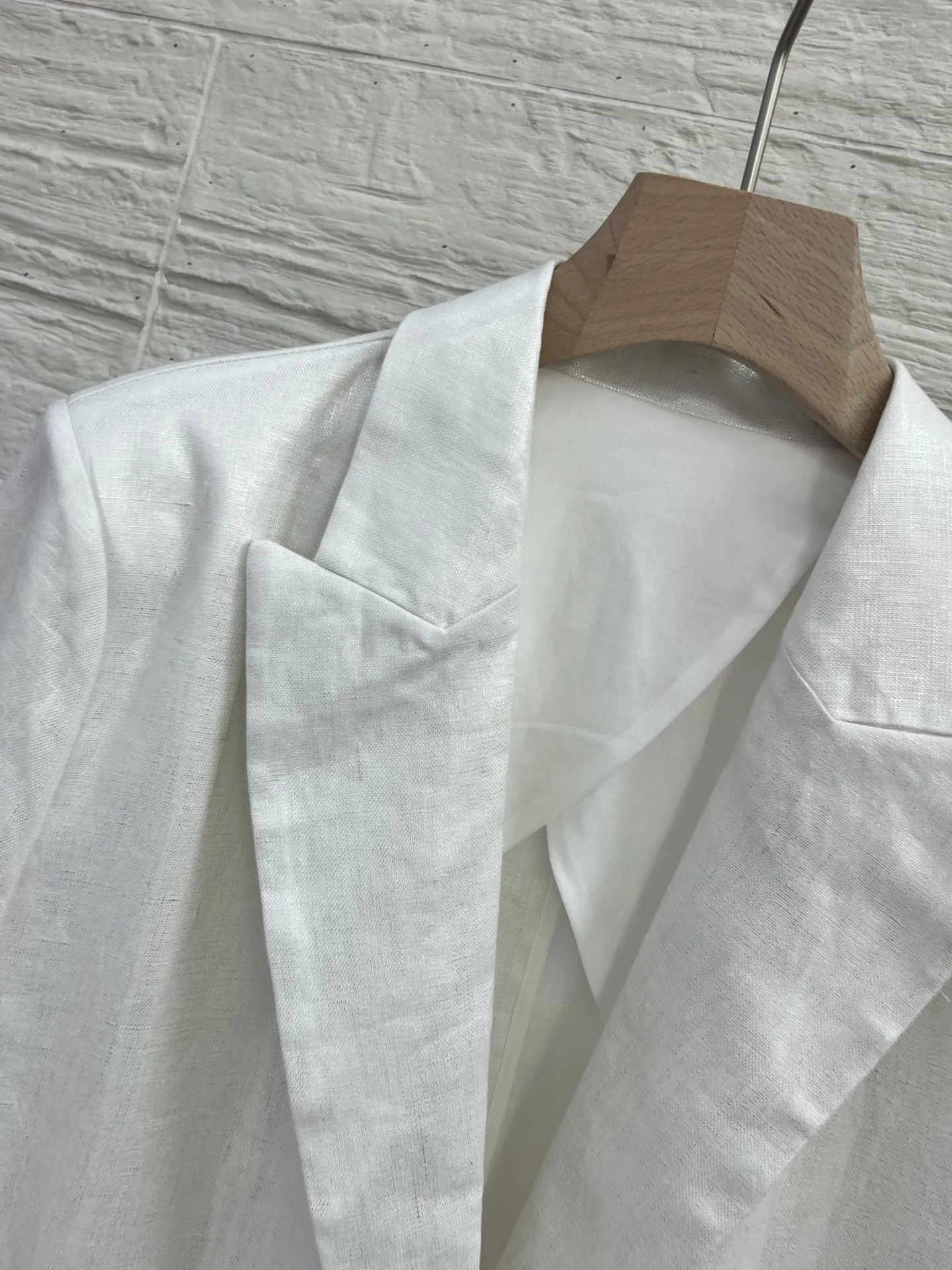 

New Women'S Single-Button Silhouette Linen Suit, Suitable For Both Casual And Professional Occasions, Flattering And Slimming.