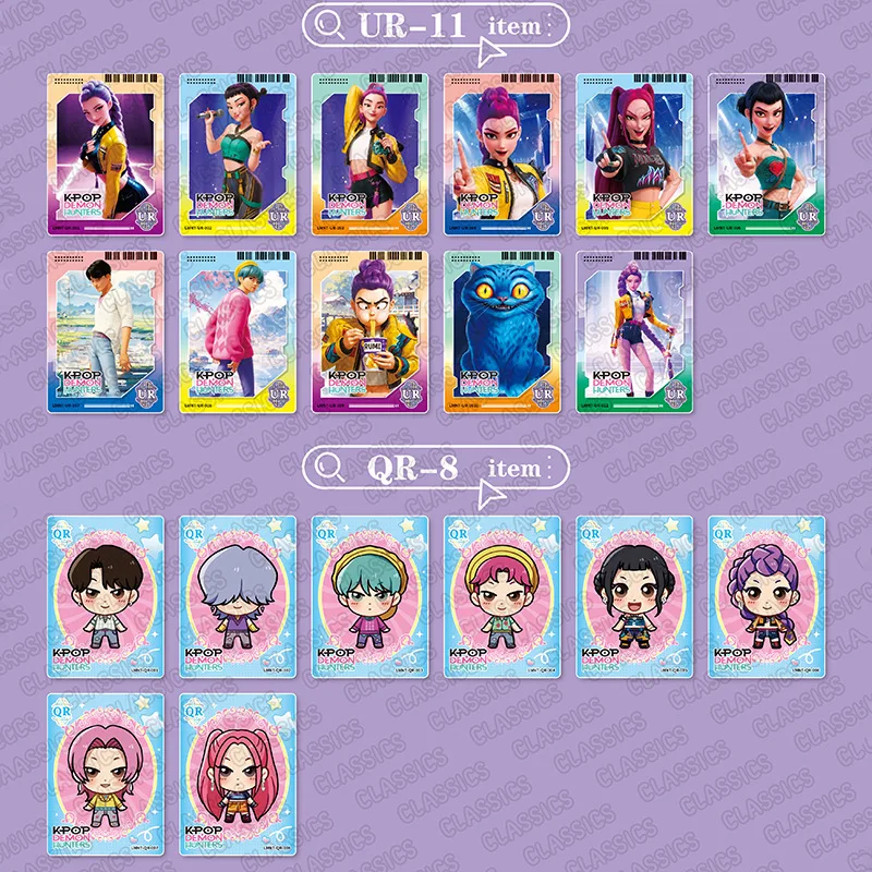 Juego de tarjetas coleccionables premium KPop Demon Hunters, para fanáticos de anime y coleccionistas de tarjetas Regalos y premios festivos