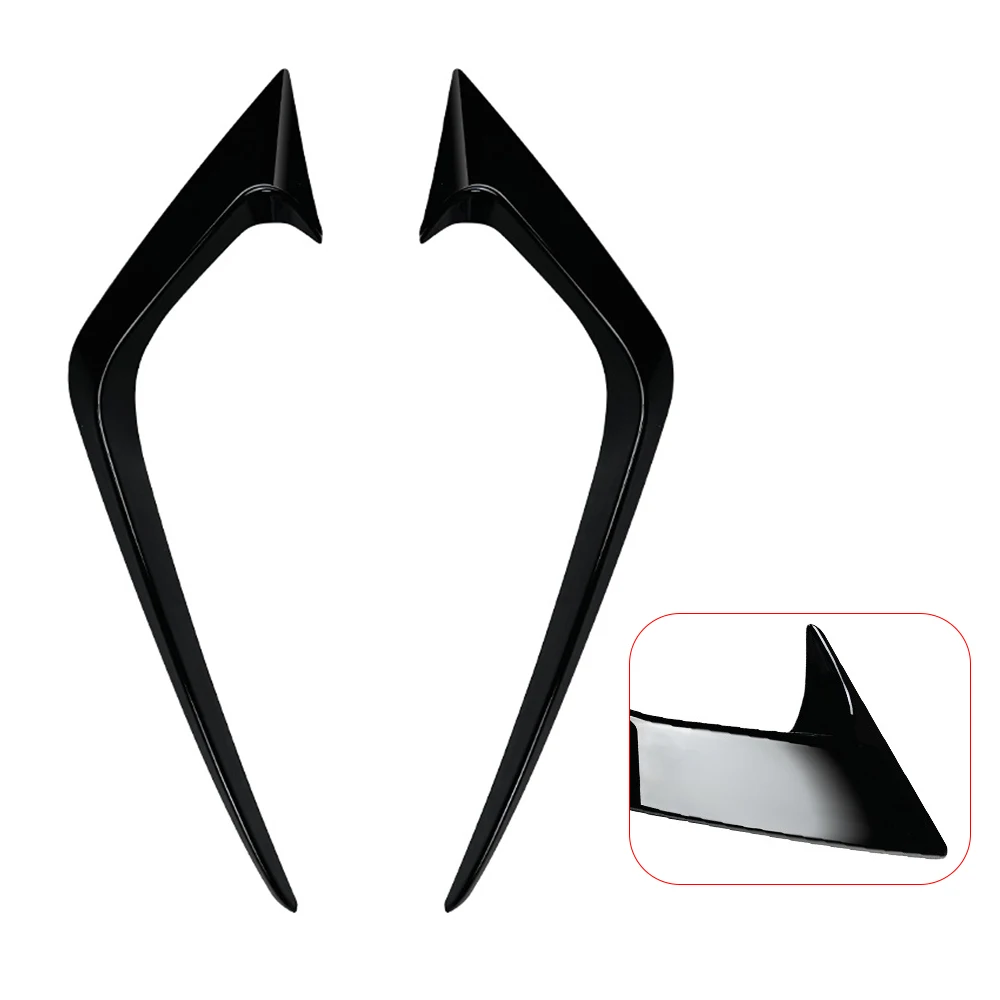 Front Bumper Wind Knife Decoration For Ford Fiesta ST MK7 2012 2013 2014 2015-2017 ABS Fog Lamp Cover Strips Trim Accessories view 3