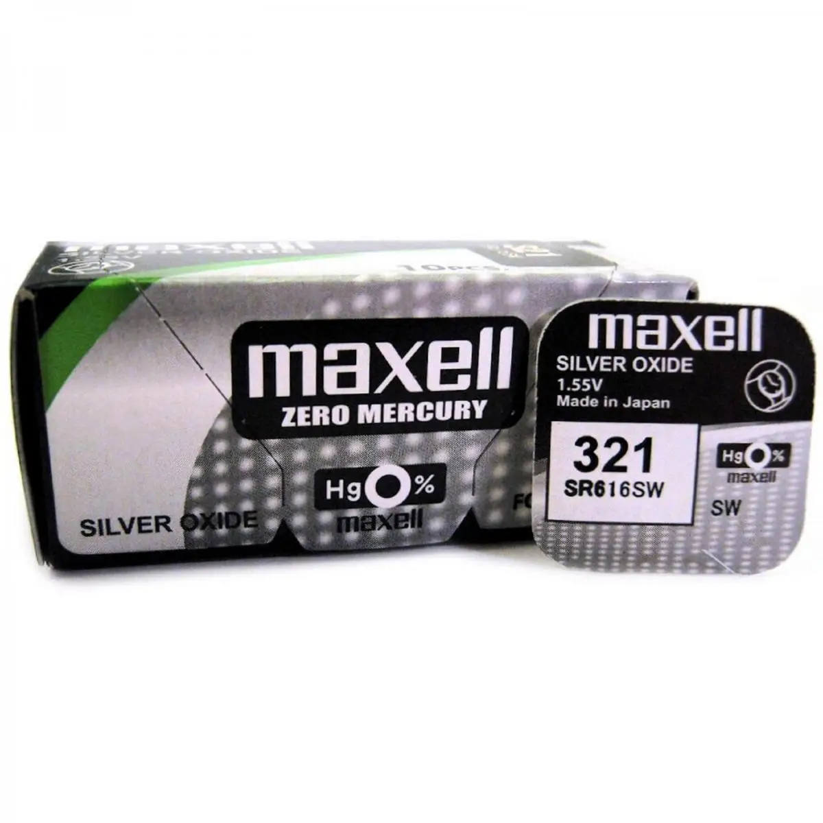 Maxell battery original silver oxide SR616SW blister 2X PCs button batteries