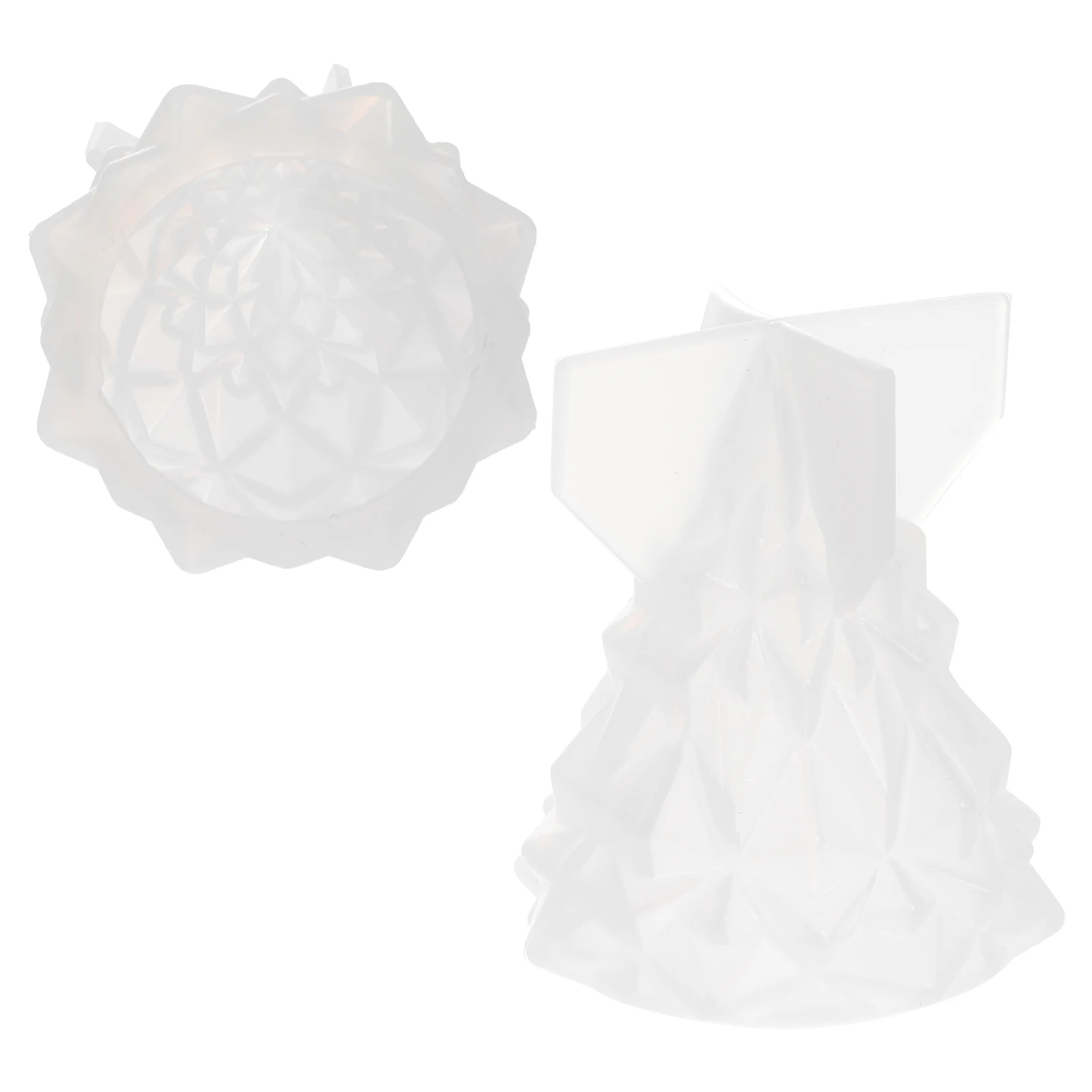 2 Pcs Silicone Mold DIY Tree Light Casting Night White Christmas Silica Gel 3D Desktop Decoration Gift