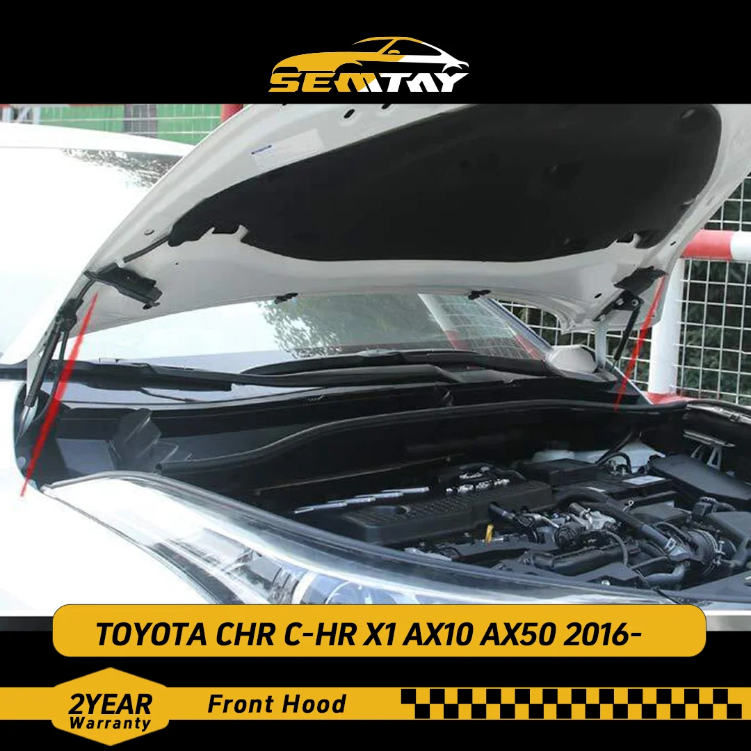 

Стойки капота SEMTAY, совместимые с TOYOTA CHR C-HR X1 AX10 AX50 2016-Bonnet Подъемная опора Пружинные амортизаторы Демпфер