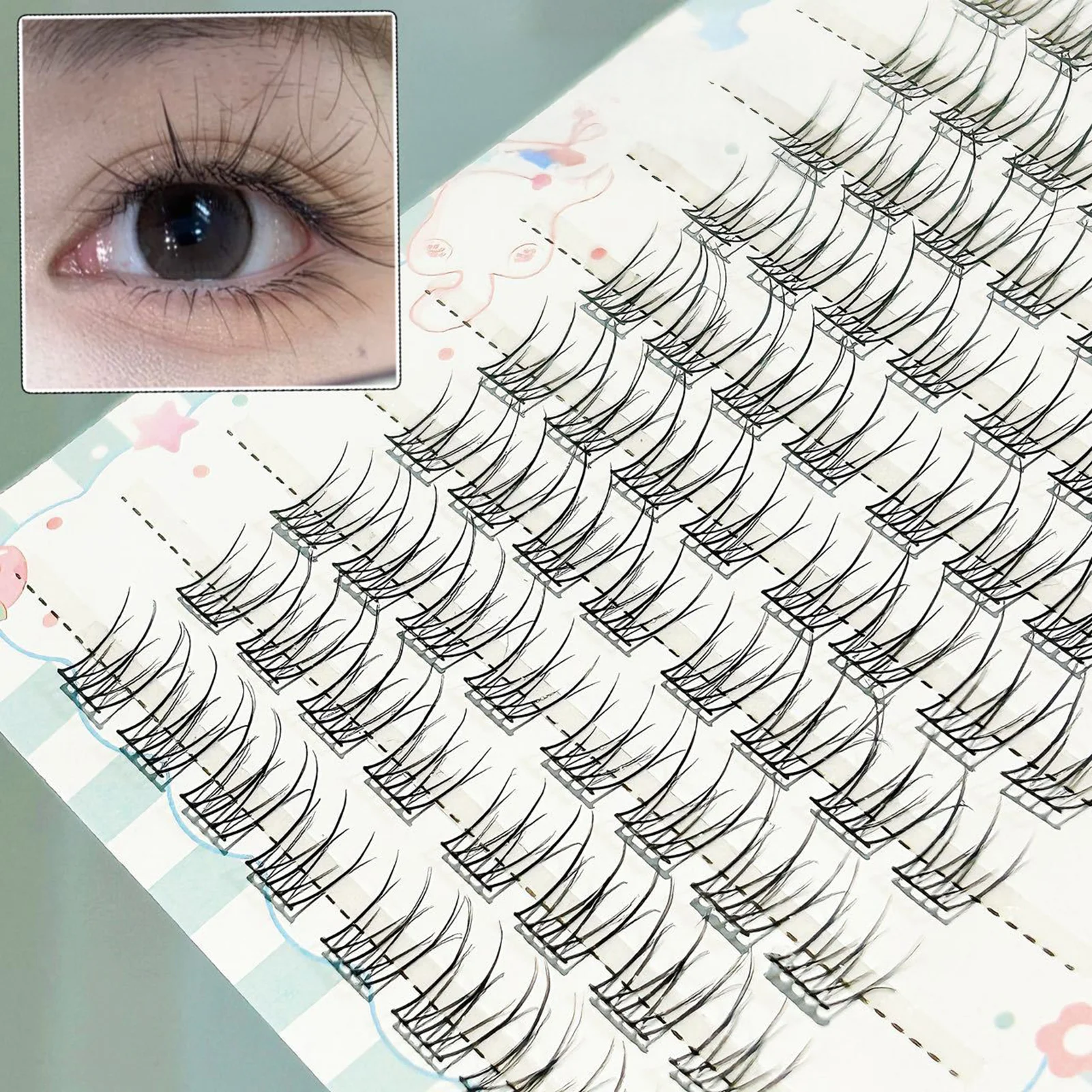 Woman Vivid Daily Lash Clusters Anime Cosplay Lash Extension Suitable For Women Of All Ages