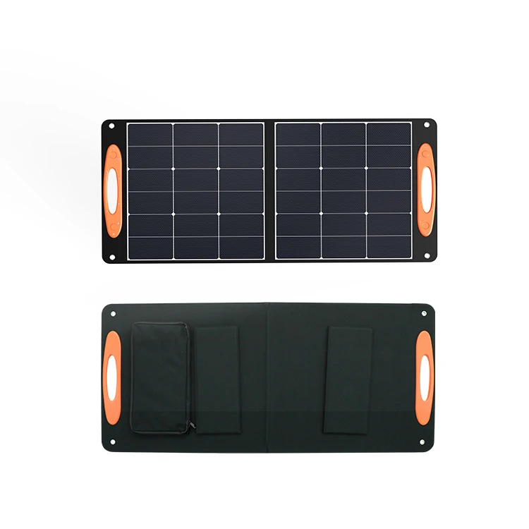 For 100w solar e bikes chargers foldable solar panel with usb c plug and charge for outdoor cycling adventure hiking backpack