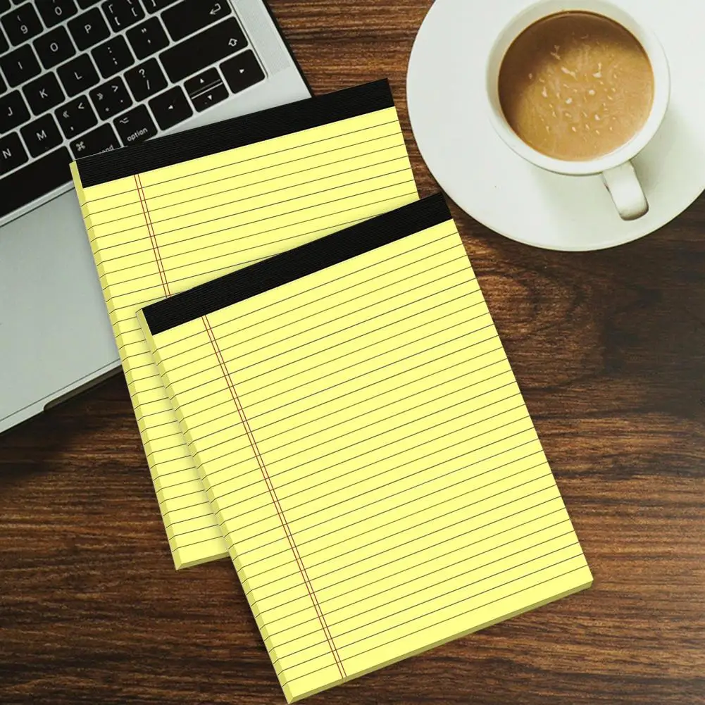 Ink Leakage-free Notepad High-quality Paper Notebook Yellow Striped Notebook Set Ink-resistant Paper Smooth Writing for Home