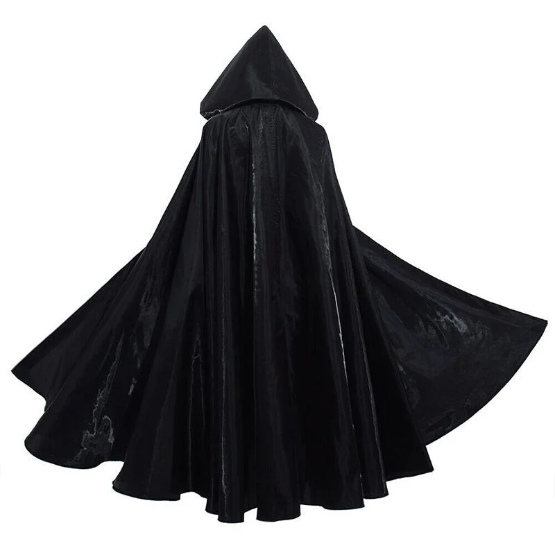 Renaissance loween Costume Medieval Robe Wizard Cloak Death Role-plang Stage Performance Clothes Women's Ethnic Faion