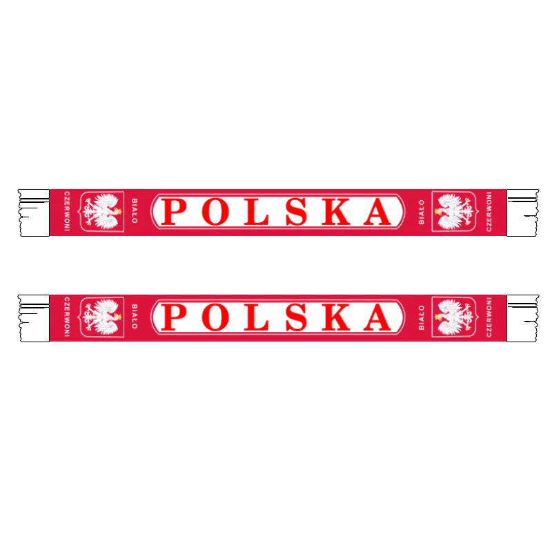 15x150cm POLAND FLAG POLISH FLAGS WHITE EAGLE EU Satin Sacrf Banner