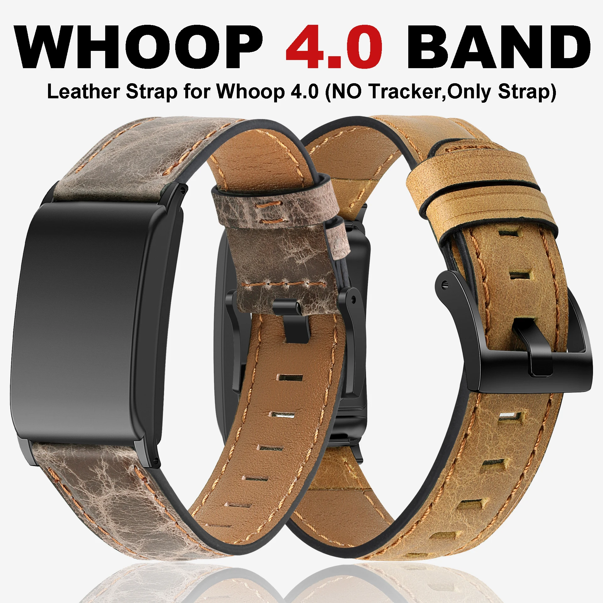 

Genuine Leather Watch Bands Retro Adjustable Replacement Strap High-end Delicate Watch Accessories for Whoop4.0 for Women Men