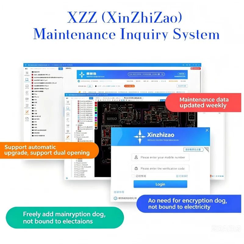 XinZhiZao Circuit Diagram Bitmap for IPhone9 11 12 13 14 15 16 17mini Plus Pro ProMax All Series Phones (XZZ Schematic)