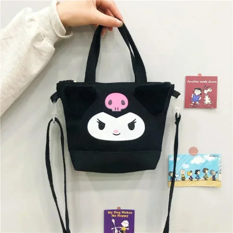 Borsa per studenti Sanrio borsa per il pranzo del fumetto borsa per la spesa carina borsa in tela borsa per la conservazione della ragazza Kawaii