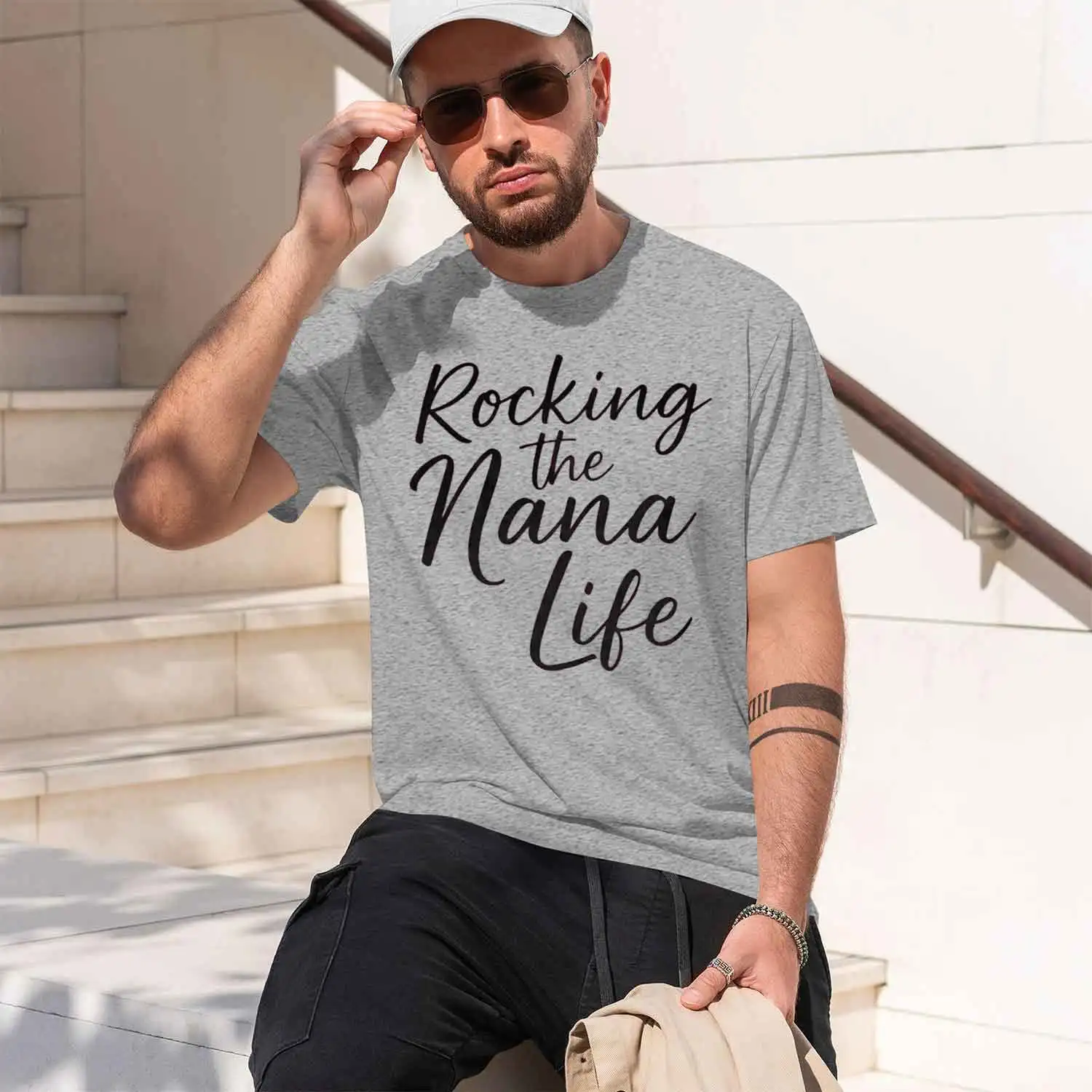 Plus size women's short sleeve T-shirt Rocking The Nana Life breathable fabric summer outfits women's clothing 2026 New Model view 3