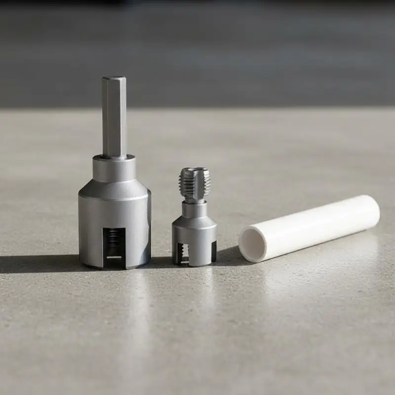 Integrated Internal & External Pipe Threading Tool Electric Drill Compatible PVC Pipe Threader Kit Pipe Thread Cutting Tool
