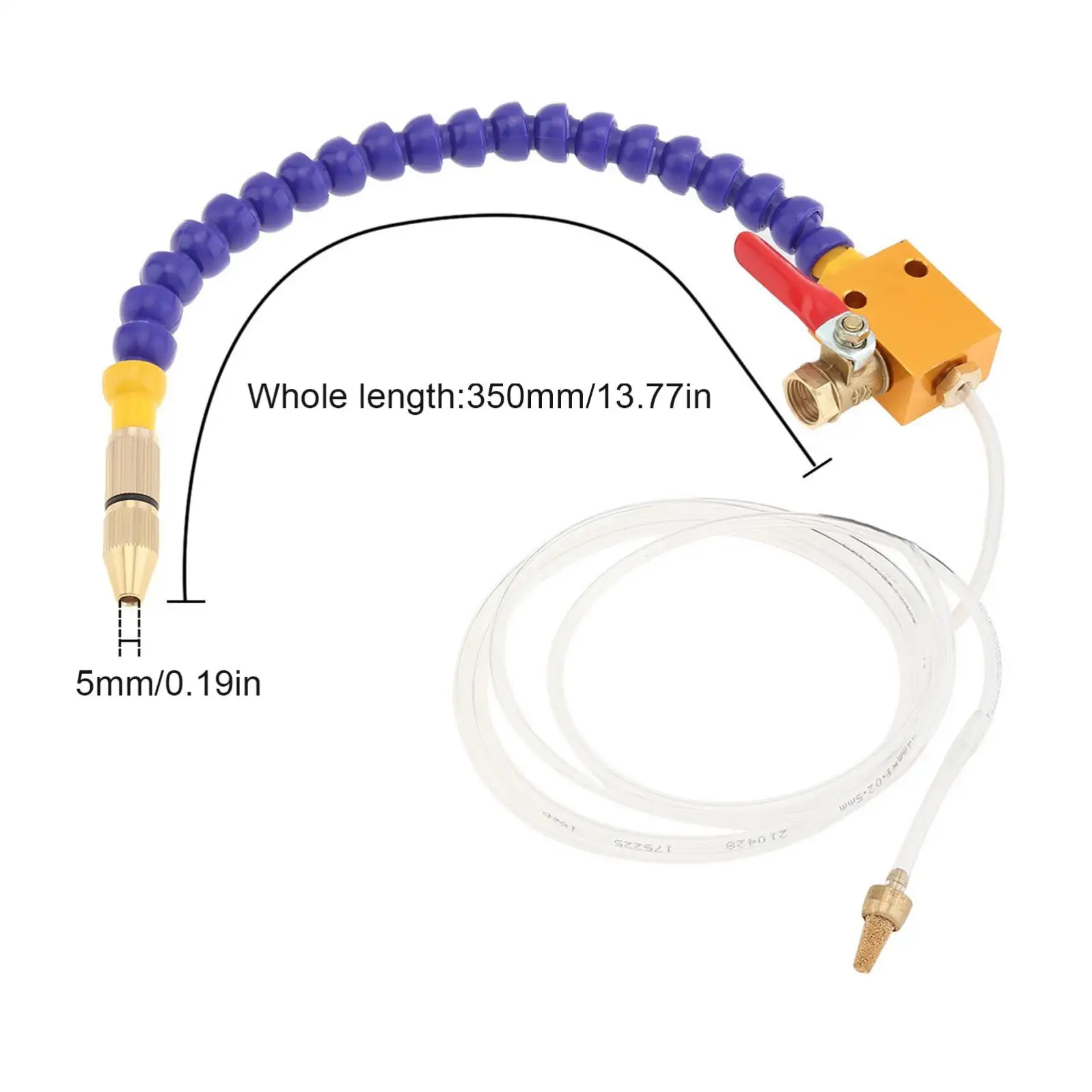 350mm Metal Cutting Engraving Cooling Sprayer Machine Tools for CNC Lathe Milling Drill Machine with 8mm Air Pipe