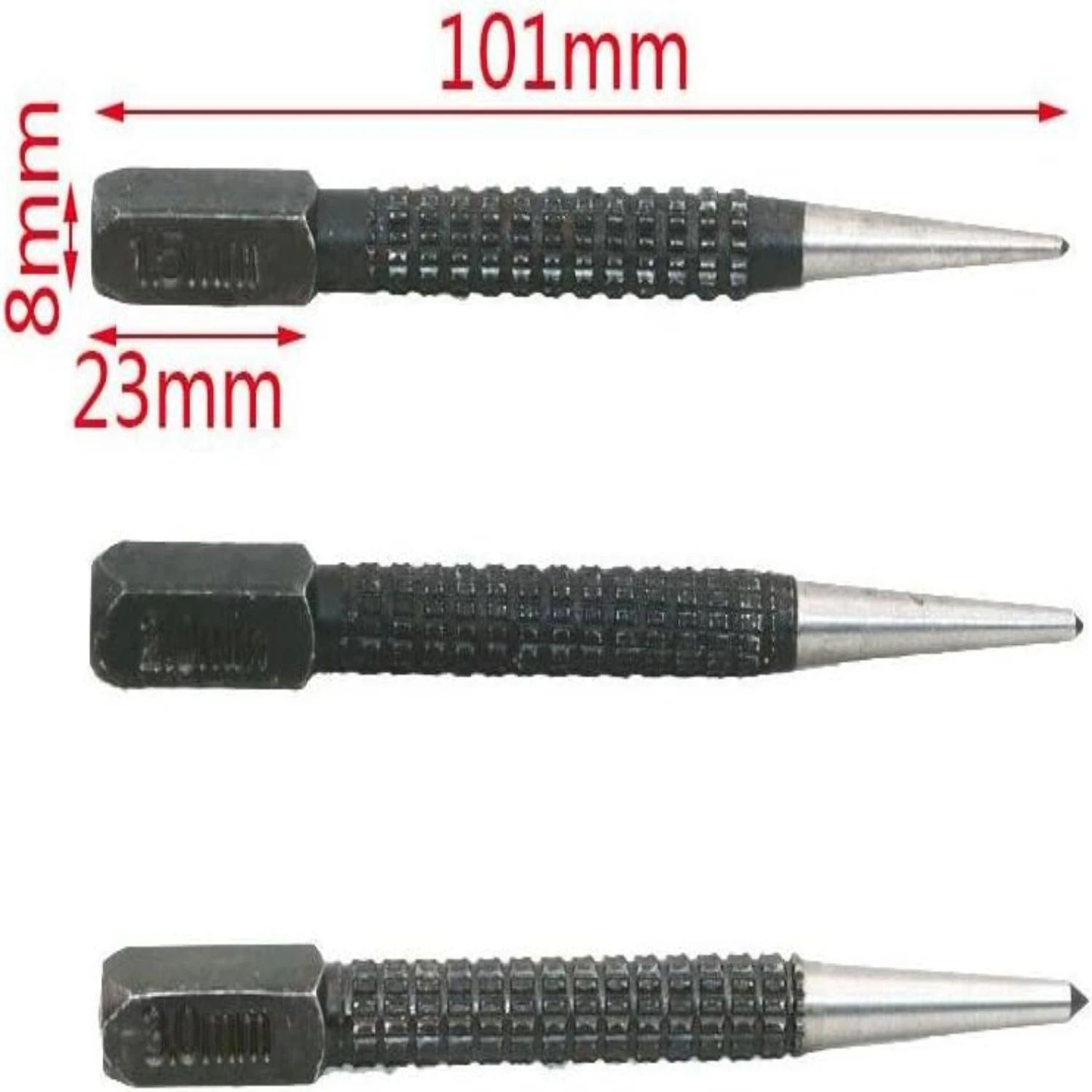 High-quality, durable, and long-lasting alloy steel Chiloskit precision DIY tools - 3pcs center set for effective hole marking i