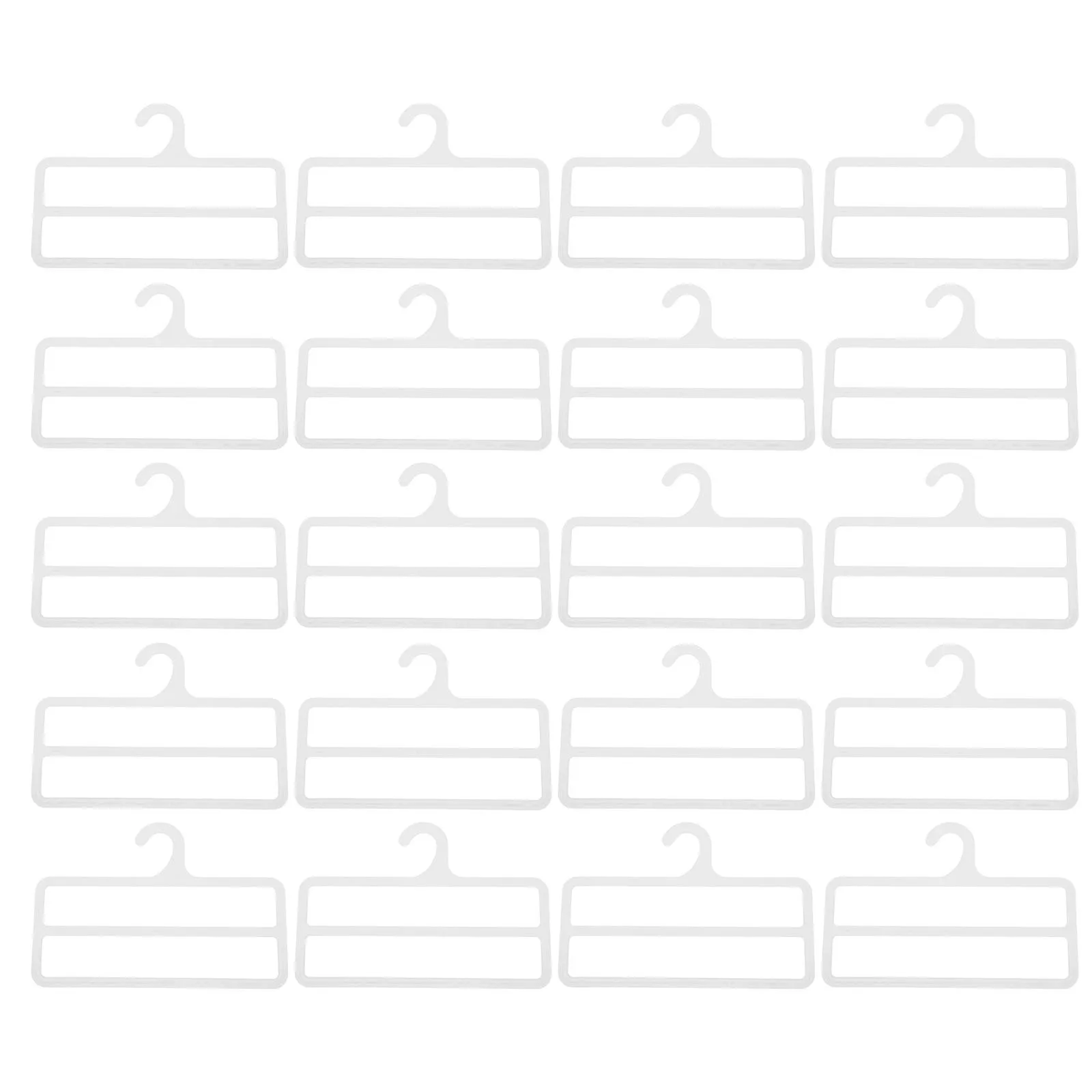 

20Pcs Double Layer Scarf Holder Plastic Organizer for Retail Display Scarves Towels Leggings Hijabs Closet Rack