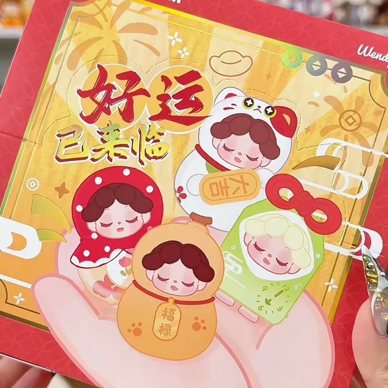 

Оригинальная новая серия Wendy Good Fortune: мини-сюрприз-бокс, таинственная коробка, фигурка на удачу, декор для рабочего стола, новогодний подарок для коллекционеров