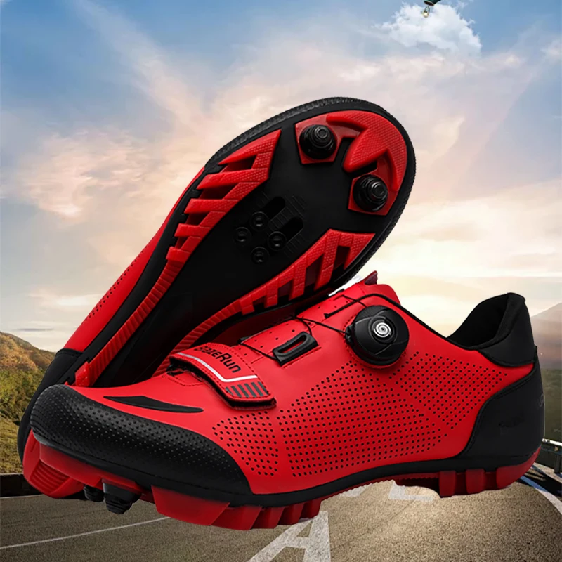 Fahrradschuhe Fahrrad Sneakers Cleat rutschfeste Herren Mountainbike Schuhe Fahrradschuhe Speed Shoes – Detail 11